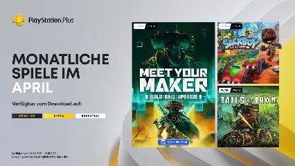 PlayStation Plus: Die monatlichen Spiele für April 2023