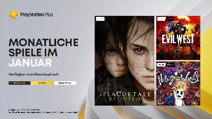 PlayStation Plus: Die monatlichen Spiele im Januar 2024