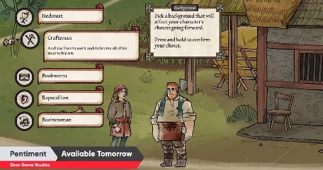Pentiment erscheint morgen für Nintendo Switch