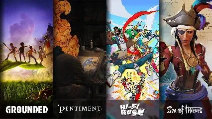 Microsoft bringen mit Grounded, Pentiment, Hi-Fi Rush und Sea of Thieves vier Spiele auf andere Plattformen