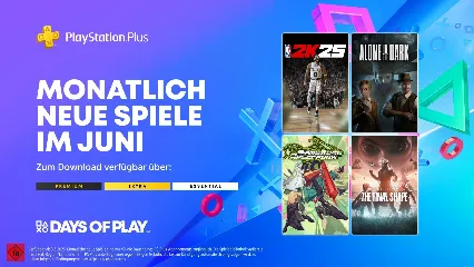 PlayStation Plus: Die monatlichen Spiele im Juni 2025