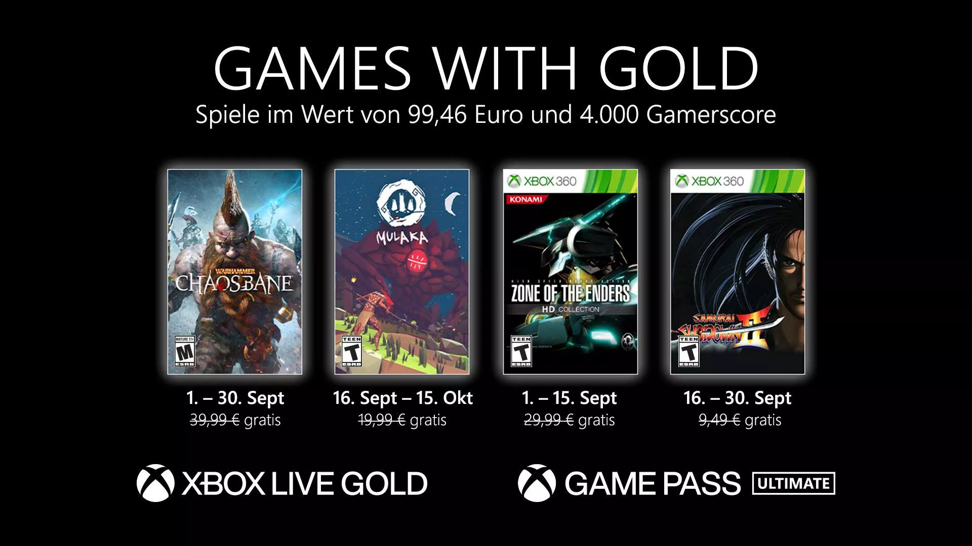 Die Games with Gold Titel im September Heropic