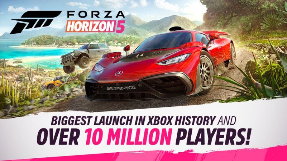Forza Horizon 5 mit über 10 Millionen Spielern