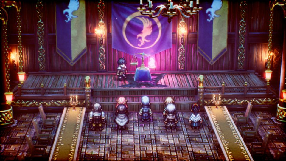 Triangle Strategy illustriert die Entscheidungen des SRPG