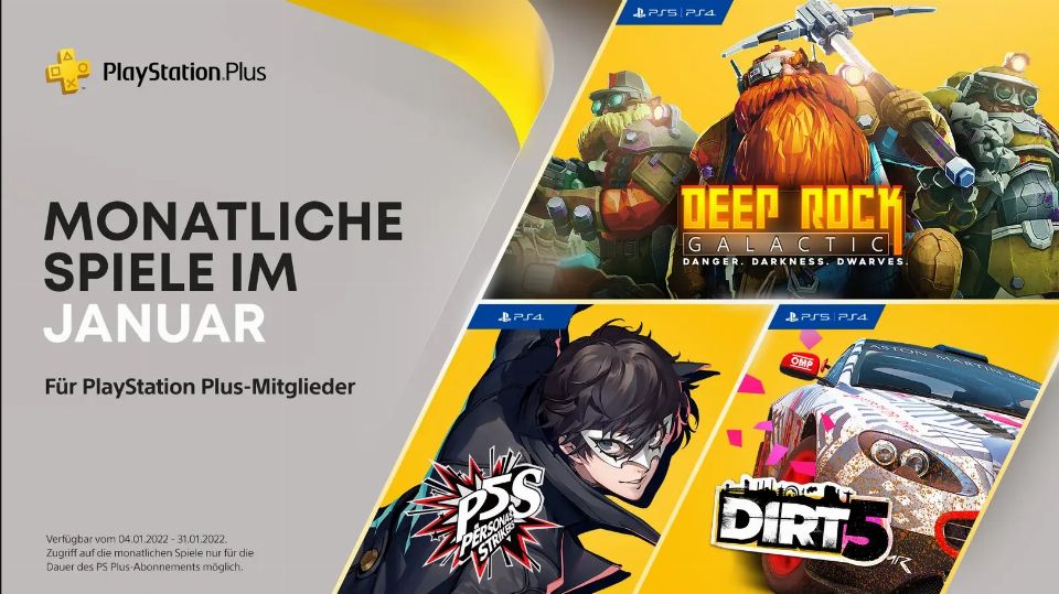 Die PlayStation Plus Inhalte im Januar
