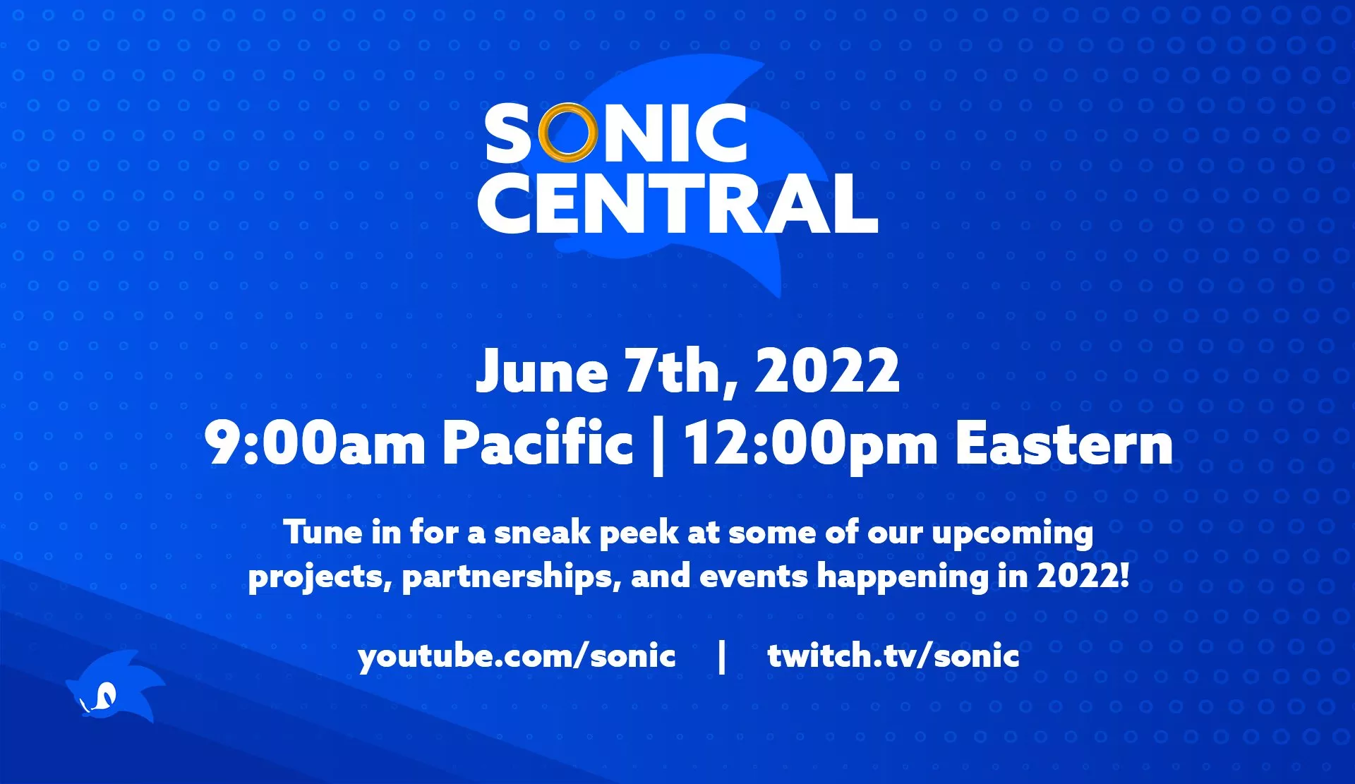 Sonic Central: Der Livestream startet heute um 18 Uhr  Heropic