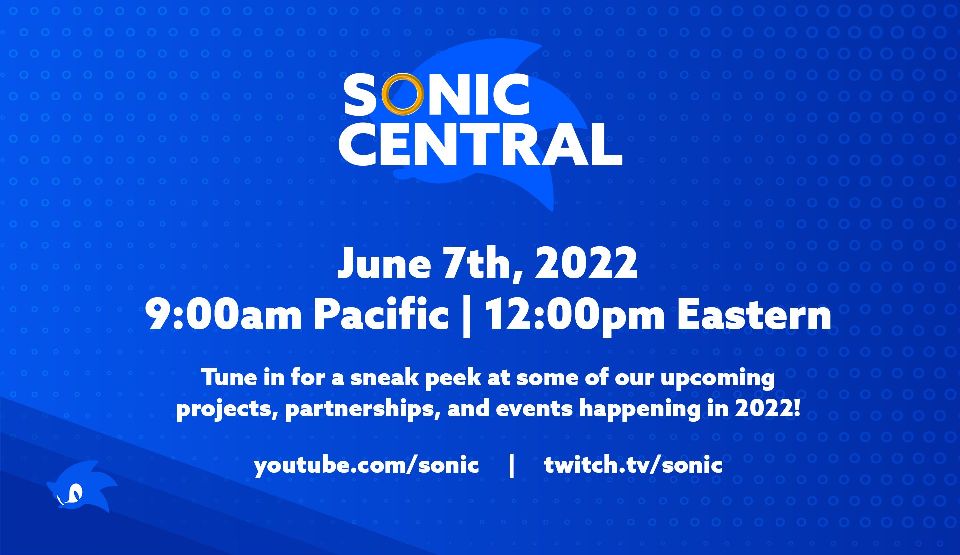 Sonic Central: Der Livestream startet heute um 18 Uhr