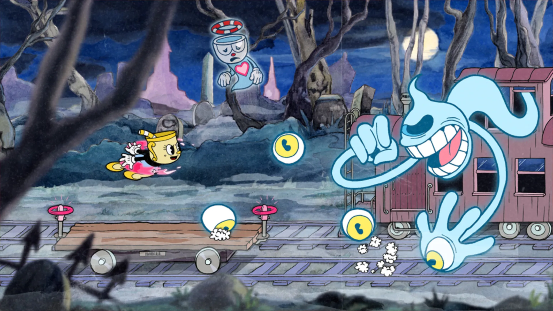 Cuphead - The Delicious Last Course zeigt einen Bosskampf Heropic