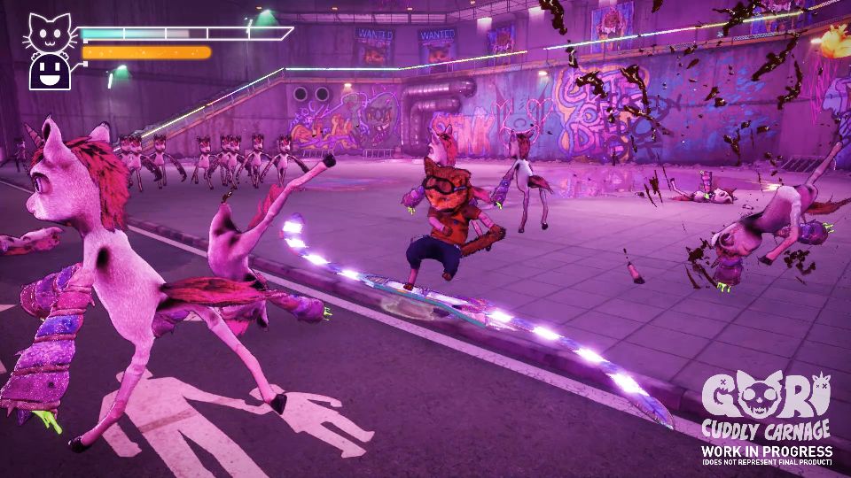 Gori: Cuddly Carnage schickt ein Kätzchen auf dem Hoverboard in den Kampf gegen Einhörner
