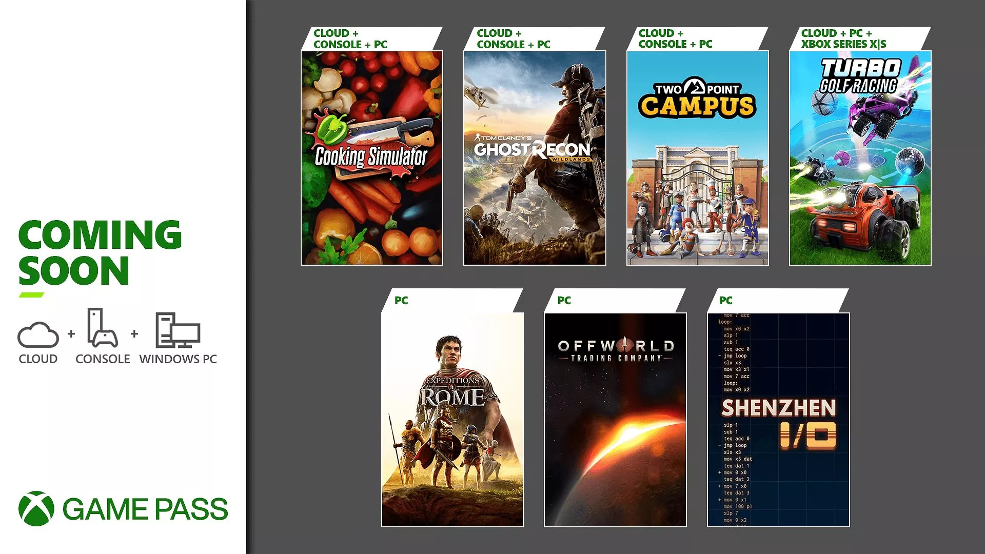 Xbox Game Pass mit Ghost Recon und mehr in naher Zukunft Heropic