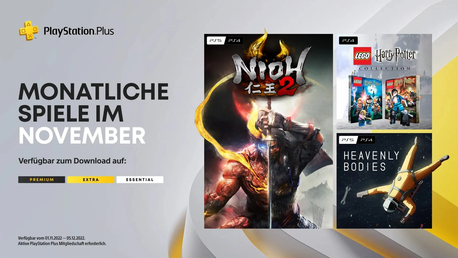 PlayStation Plus: Die monatlichen Spiele für November 2022 Heropic