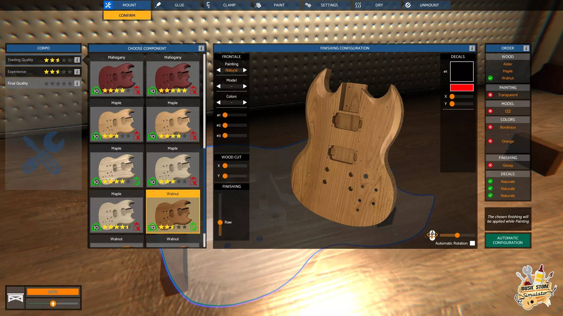 Music Store Simulator: Die eigenen Musikinstrumente können hergestellt werden Heropic