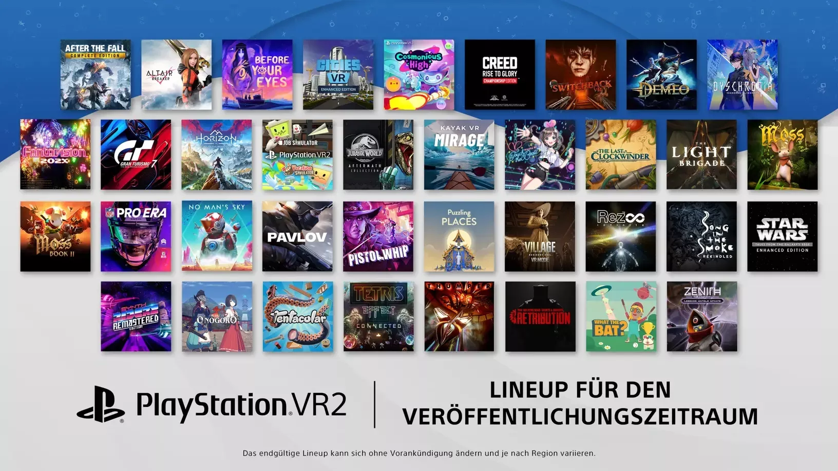 PlayStation VR2: Sony stellt das Launch-Lineup vor Heropic