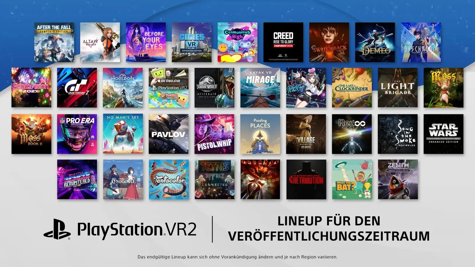 PlayStation VR2: Sony stellt das Launch-Lineup vor Heropic