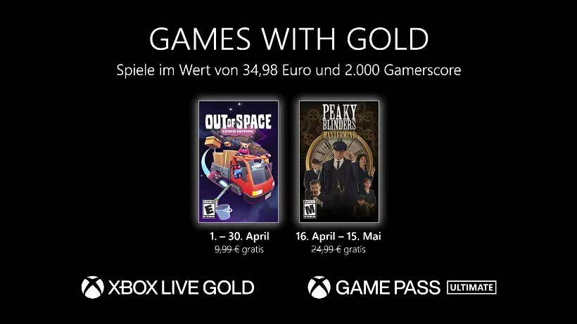 Games with Gold: Die Spiele im April 2023