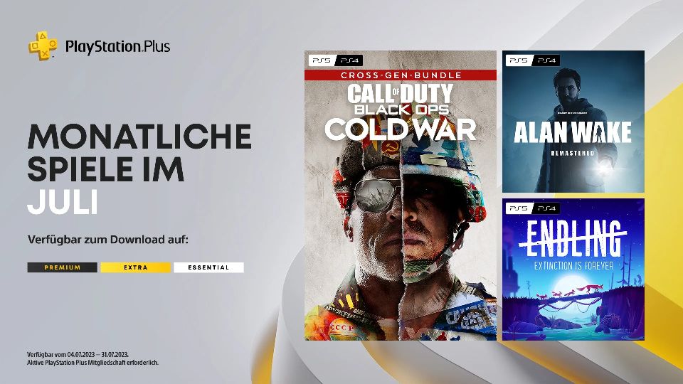 PlayStation Plus: Die monatlichen Spiele für Juli 2023