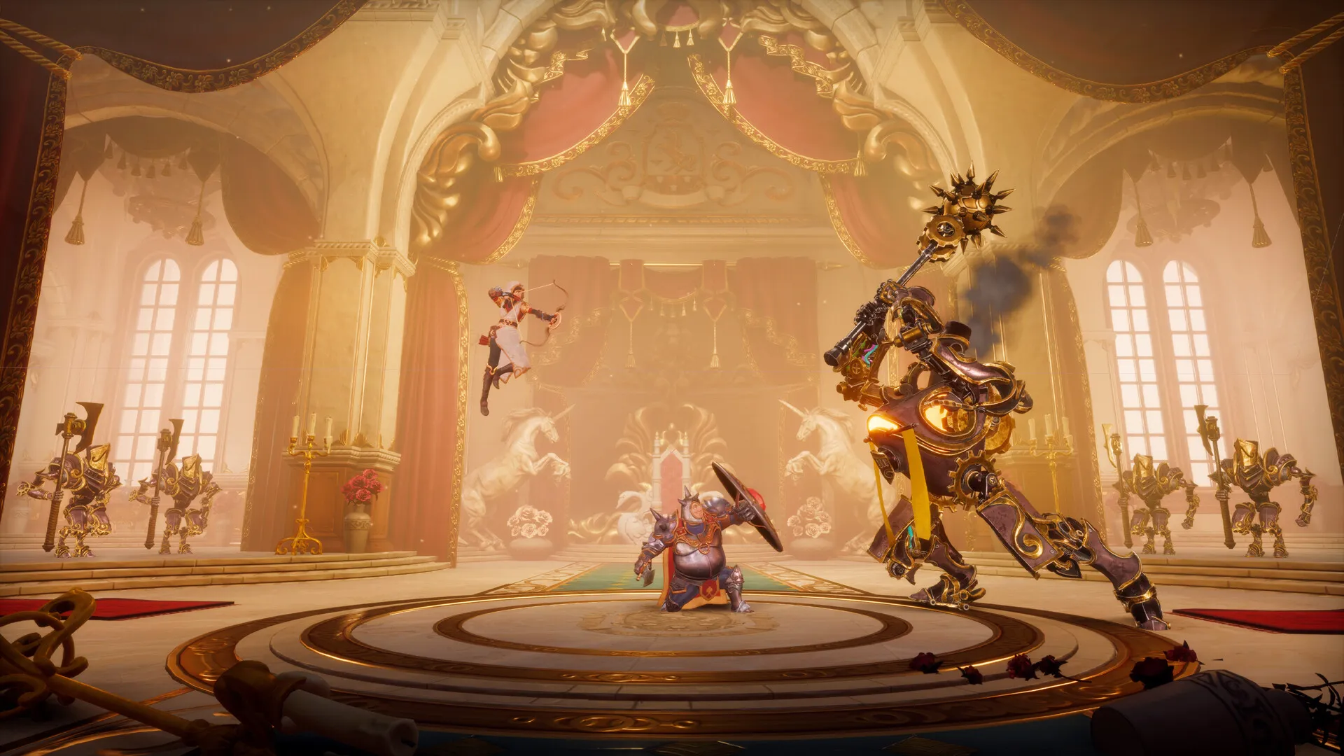 Trine 5: A Clockwork Conspiracy zeigt das Heldenrepertoire von Ritter Pontius Heropic