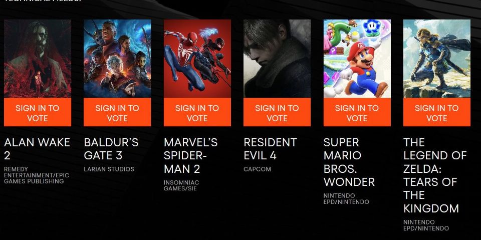 The Game Awards 2023: Die Nominierten