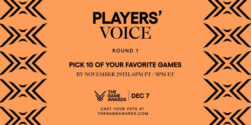 The Game Awards 2023: "Player's Voice" ab sofort wählbar