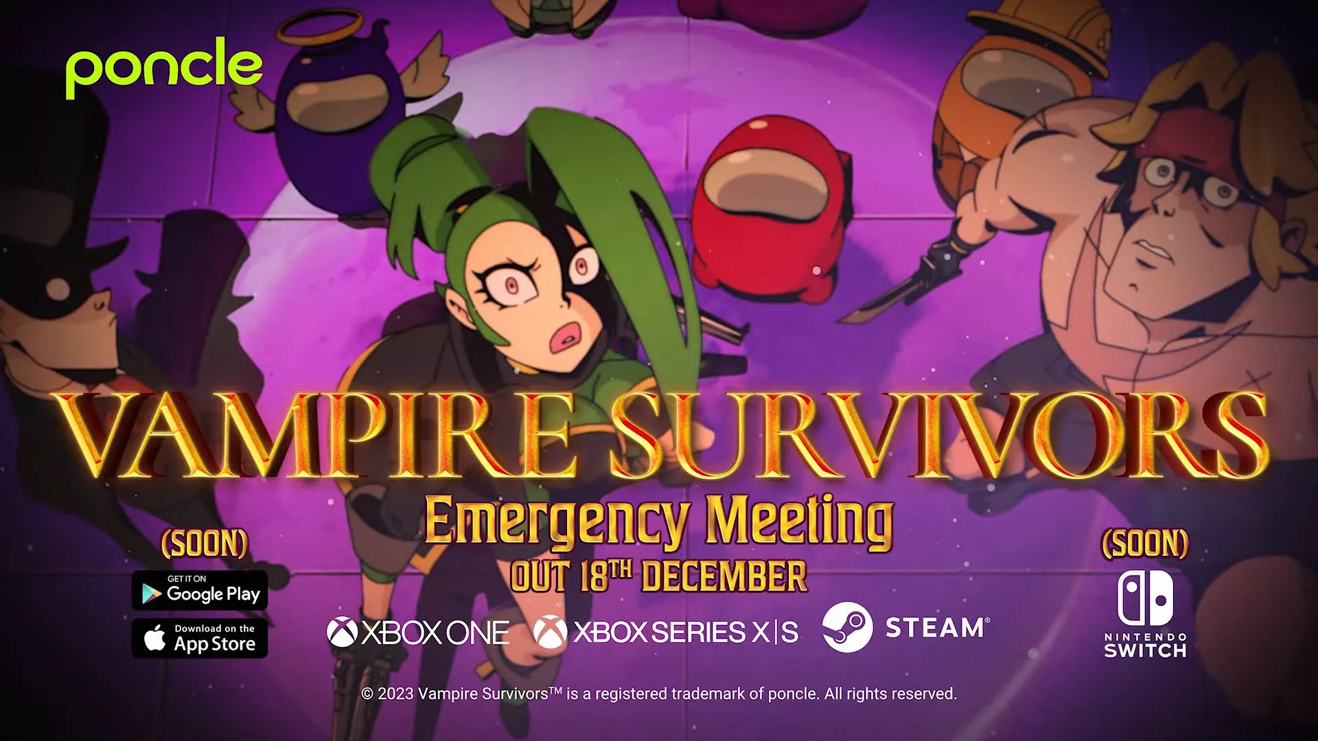 Vampire Survivors: DLC Emergency Meeting erscheint am 18. Dezember Heropic