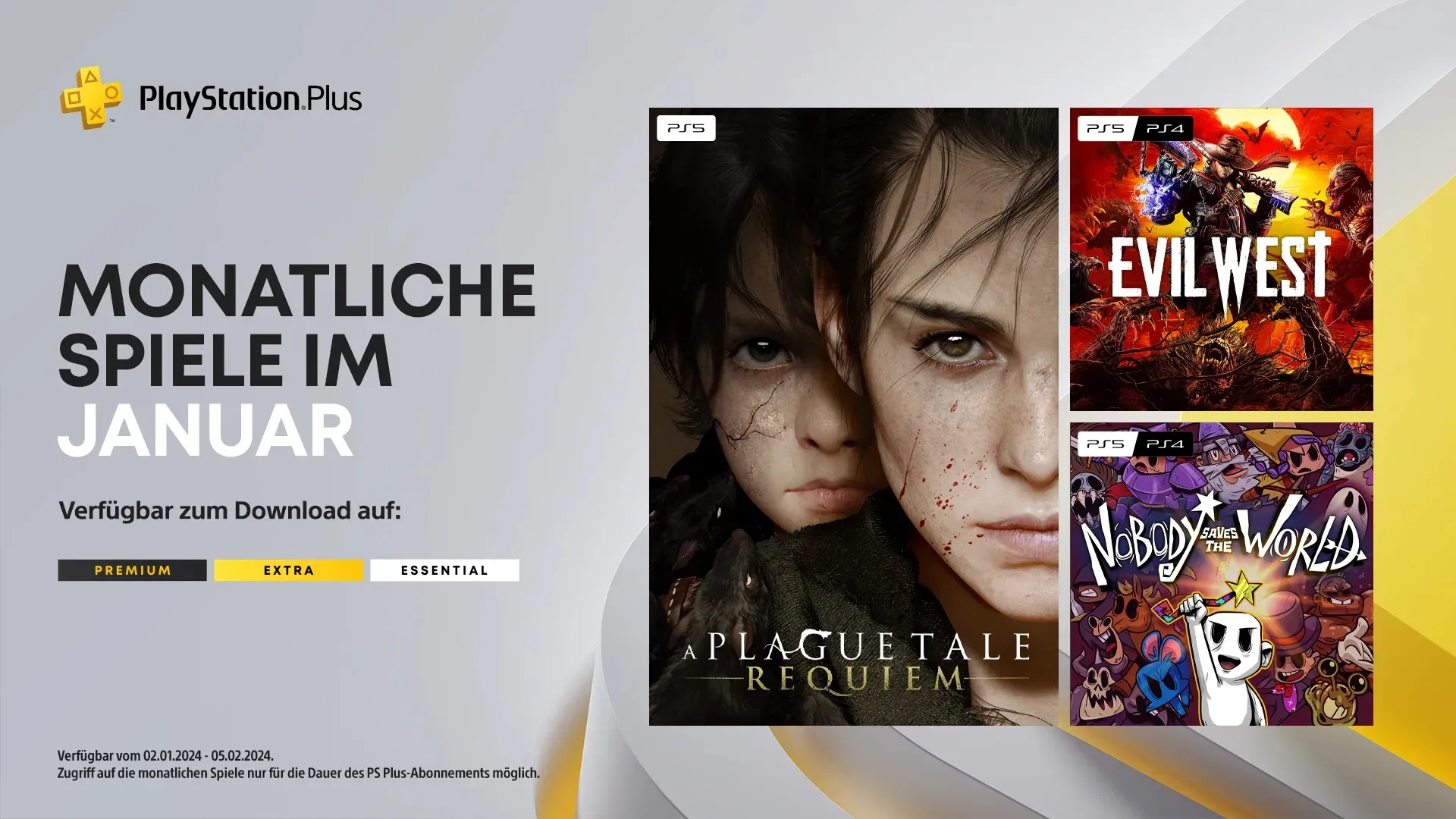 PlayStation Plus: Die monatlichen Spiele im Januar 2024 Heropic