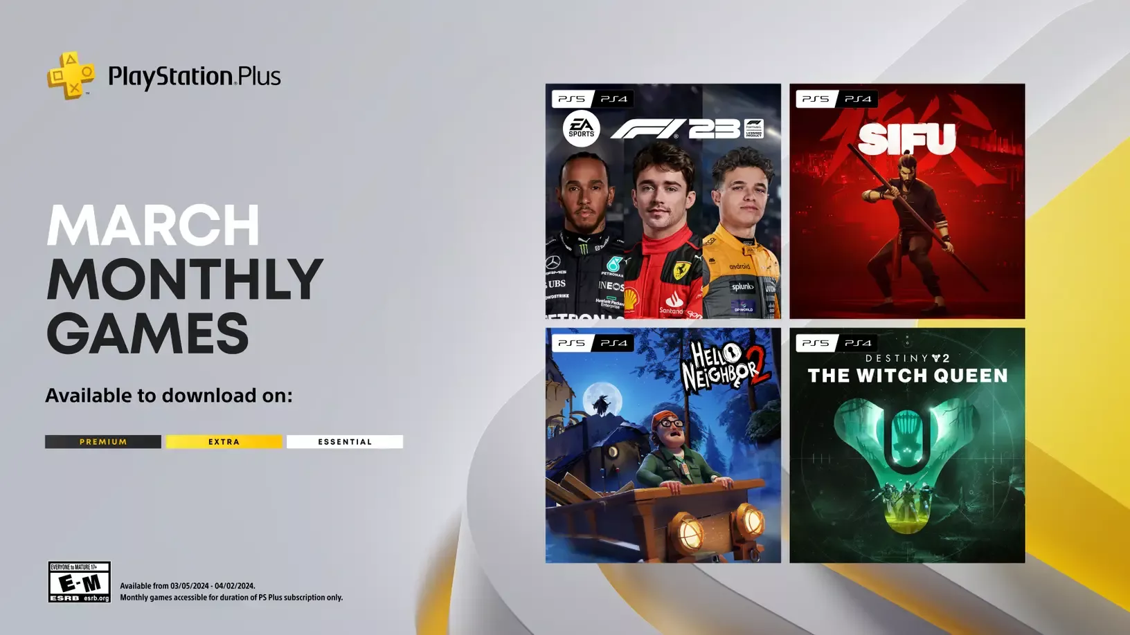PlayStation Plus: Die monatlichen Spiele im März 2024 Heropic
