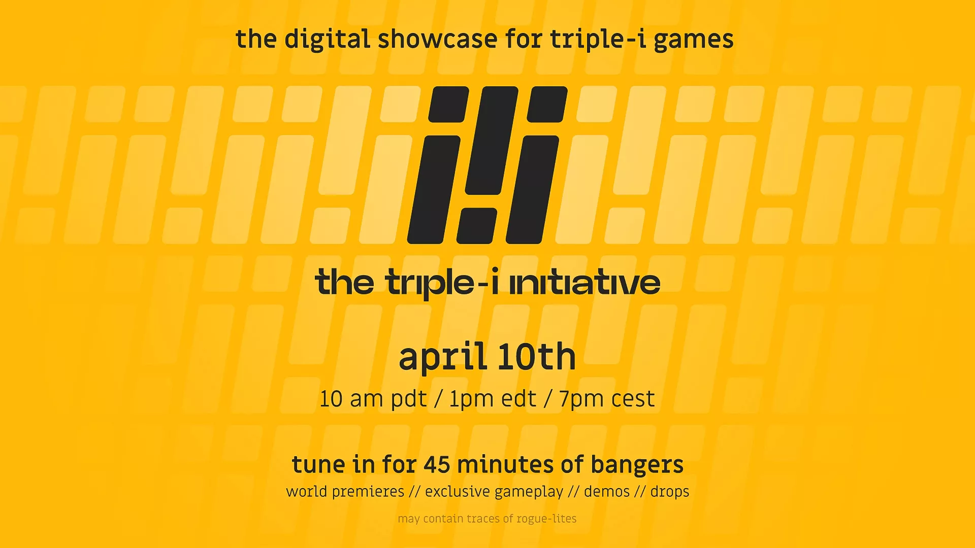 Livestream zur Triple-i Initiative heute Abend um 19 Uhr - Die Show der großen Indie-Spiele Heropic