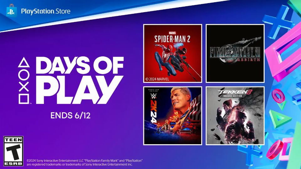 Days of Play lockt bis 12. Juni 2024 mit Angeboten