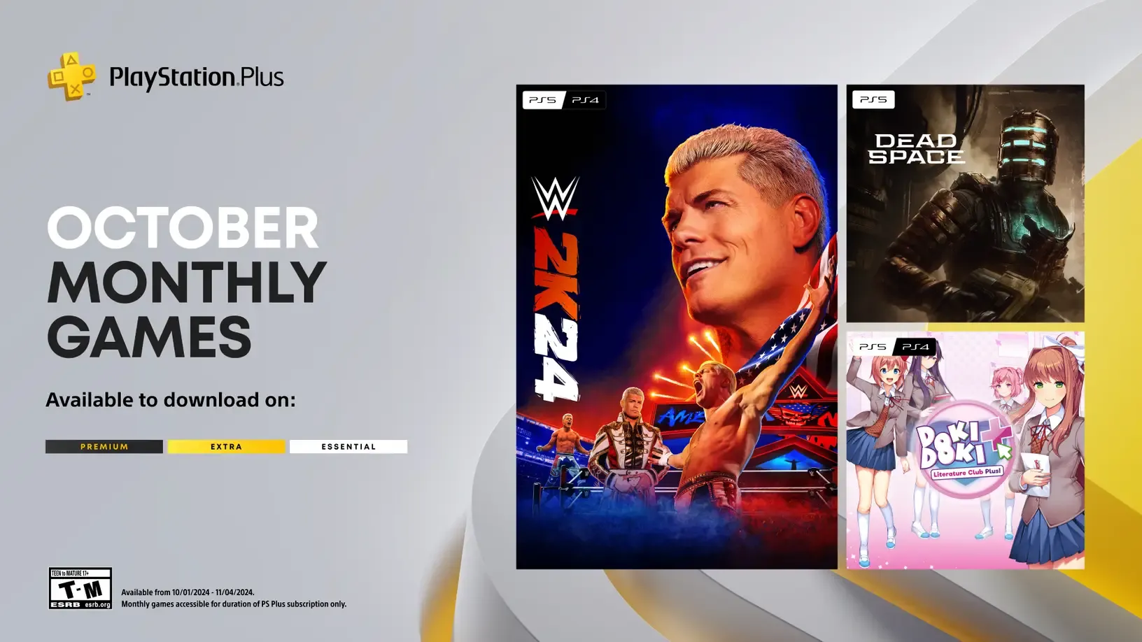 	PlayStation Plus: die monatlichen Spiele im Oktober 2024 Heropic