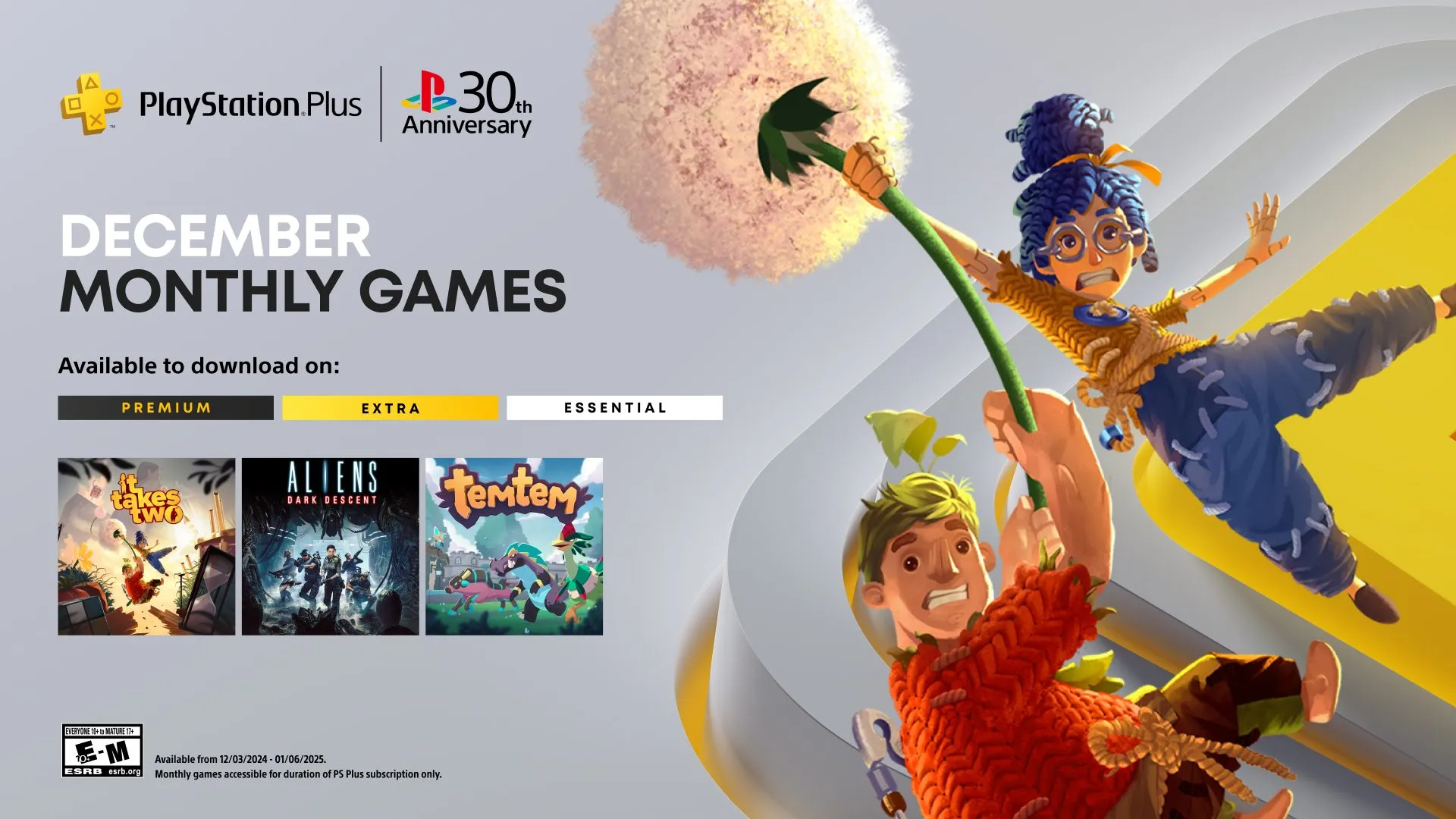 PlayStation Plus: Die monatlichen Spiele im Dezember 2024 Heropic