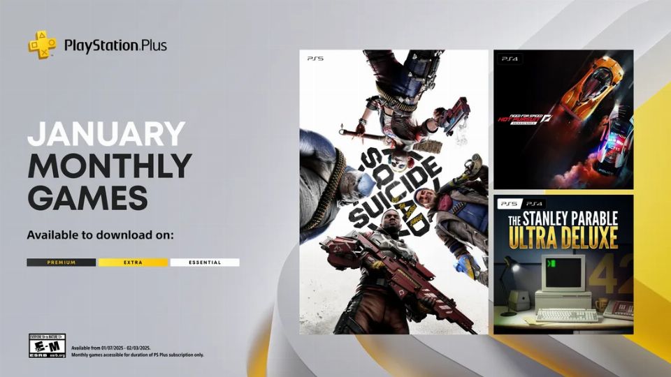 PlayStation Plus: Die monatlichen Spiele im Januar 2025