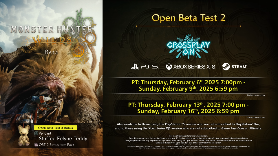 Weiterer Beta-Test zu Monster Hunter Wilds angekündigt