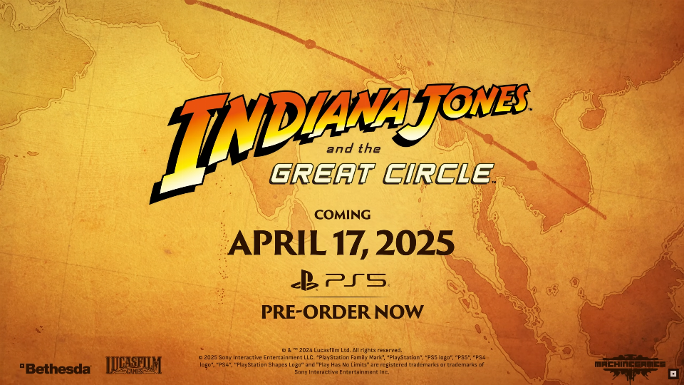 Indiana Jones and the Great Circle erscheint am 17. April 2025 für die PS5
