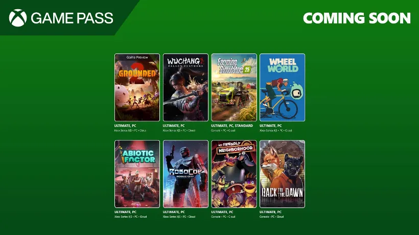 Xbox Game Pass: Die Neuzugänge Mitte Juli bis Anfang August 2025
