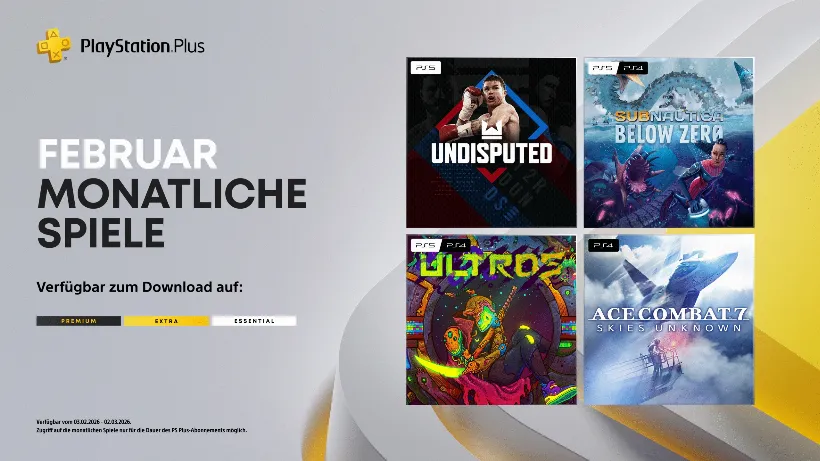 PlayStation Plus: Die monatlichen Spiele im Februar 2026